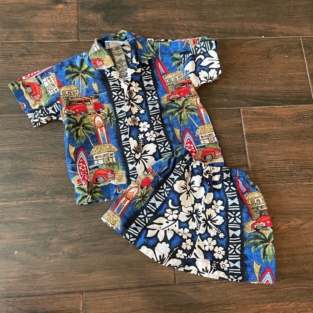 RJC Hawaiian 2 piece outfit size 6 months